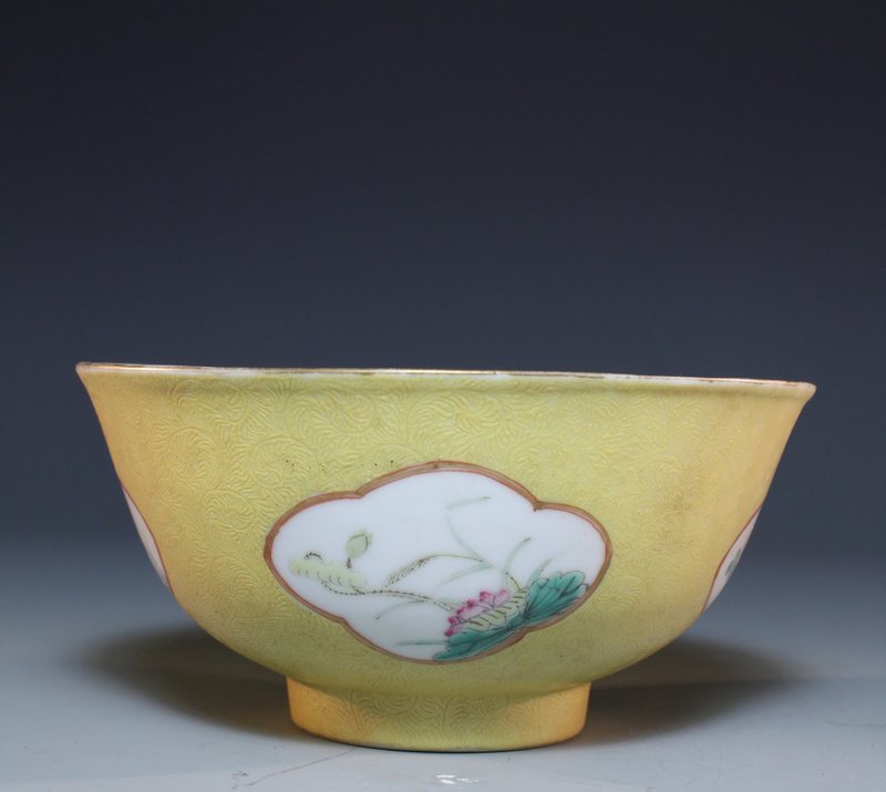 Pair of Chinese Enameled Porcelain Bowls.