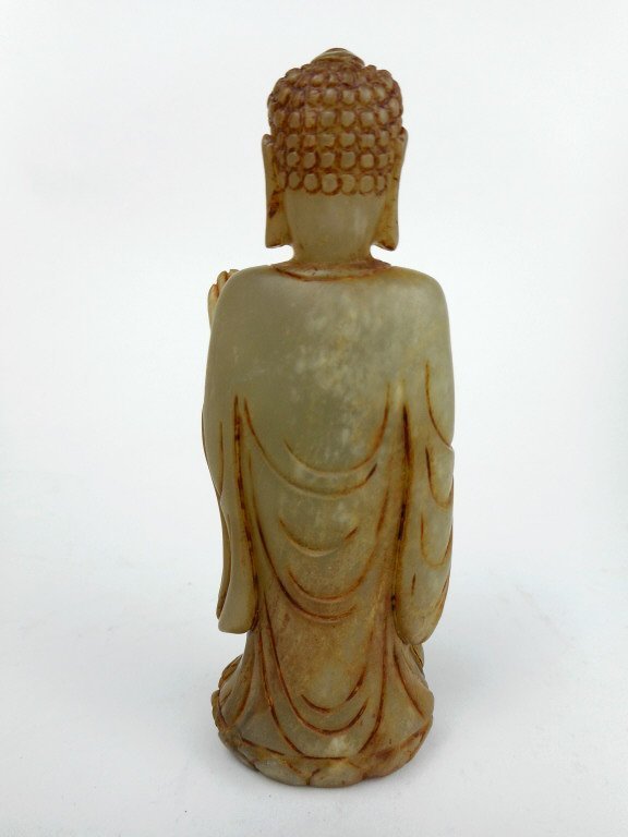 Antique Chinese Carved Jade Figure; Buddha.