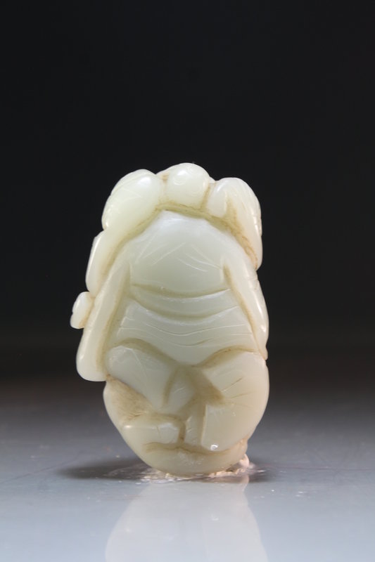 Chinese Carved Jade Figure; Shoulou.