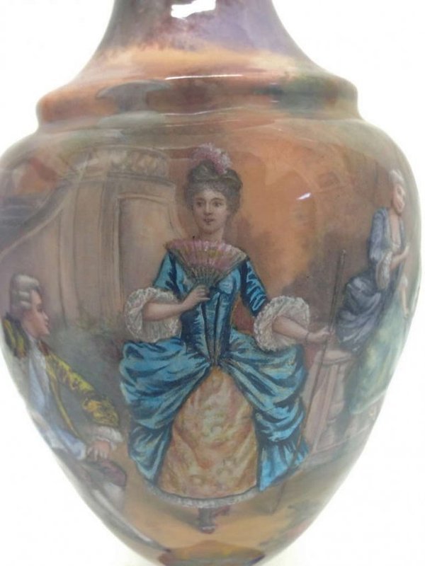 Large and Fine French Enamel Vase, circa 1880.