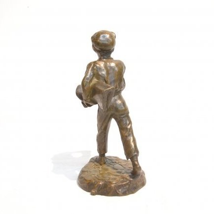 Fine French Bronze Sculpture; Newspaper Boy.
