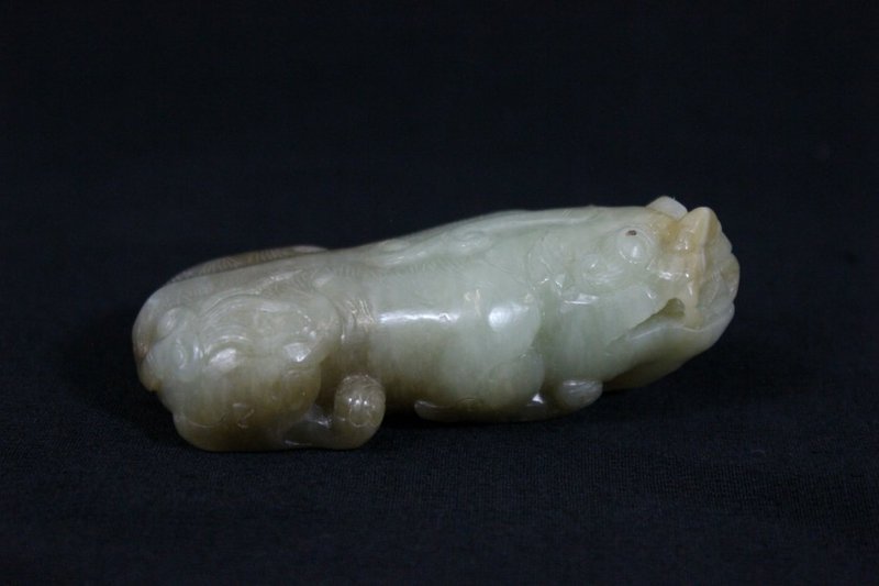 Chinese Carved Jade Qilin.