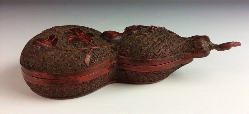 Superb Chinese Carved Lacquer Cinnabar Box.