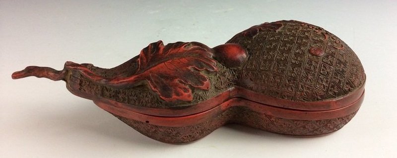 Superb Chinese Carved Lacquer Cinnabar Box.