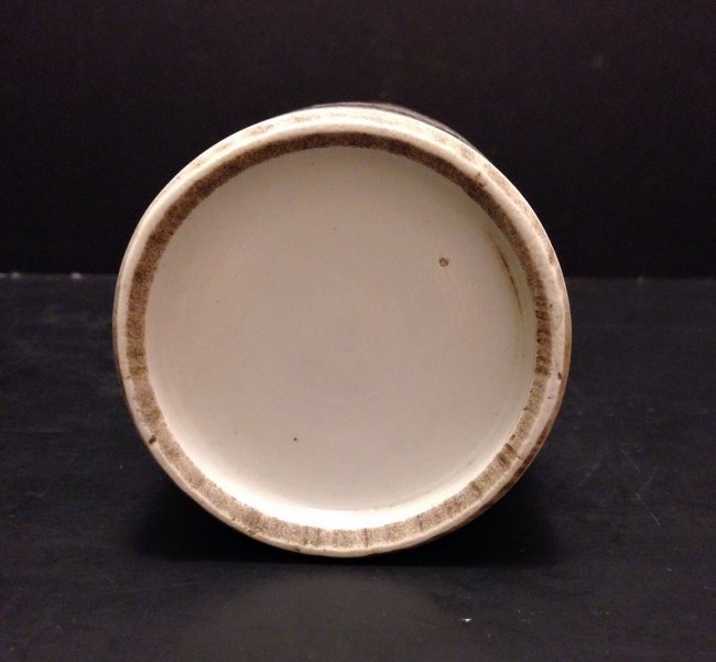 Fine Chinese Enameled Porcelain Brush Pot.