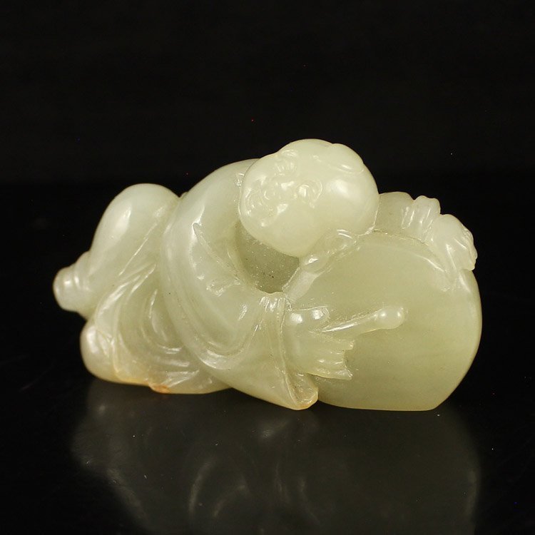 Chinese Natural Hetian Jade Pendant.