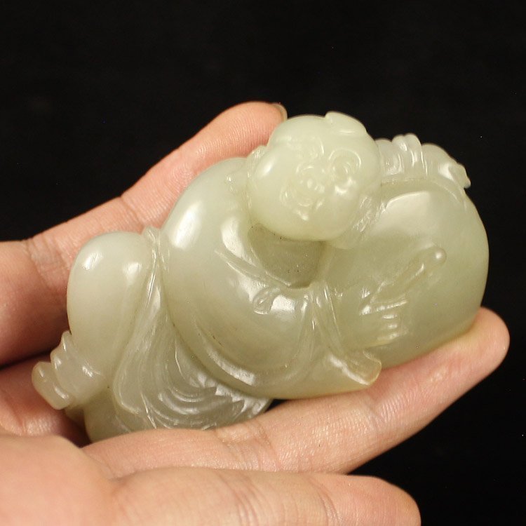 Chinese Natural Hetian Jade Pendant.