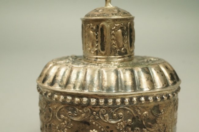 Dutch 830 Silver Lidded Spice Container