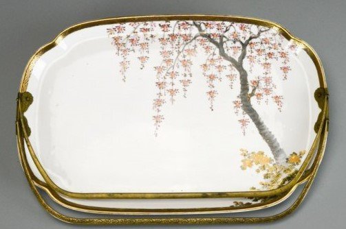 19th C. Fine Japanese Enameled Porcelain Dish