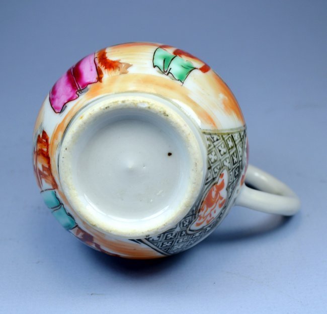 Chinese Mandarin Enameled Porcelain Milk Beaker, 1780'S
