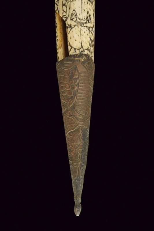 AN INTERESTING PERSIAN DAGGER WITH THREE BLADES