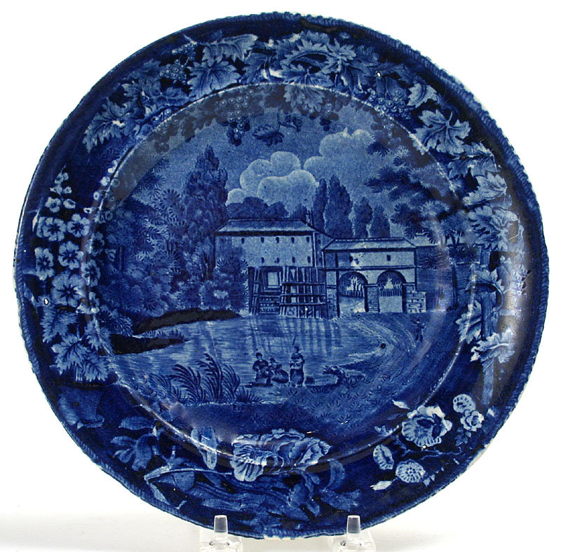 Enoch Wood pearlware Staffordshire plate, Sur la Marne