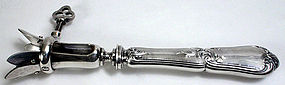 Manche a Gigot, sterling silver joint holder, French