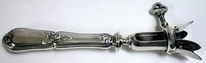 Manche a Gigot, sterling silver joint holder, French