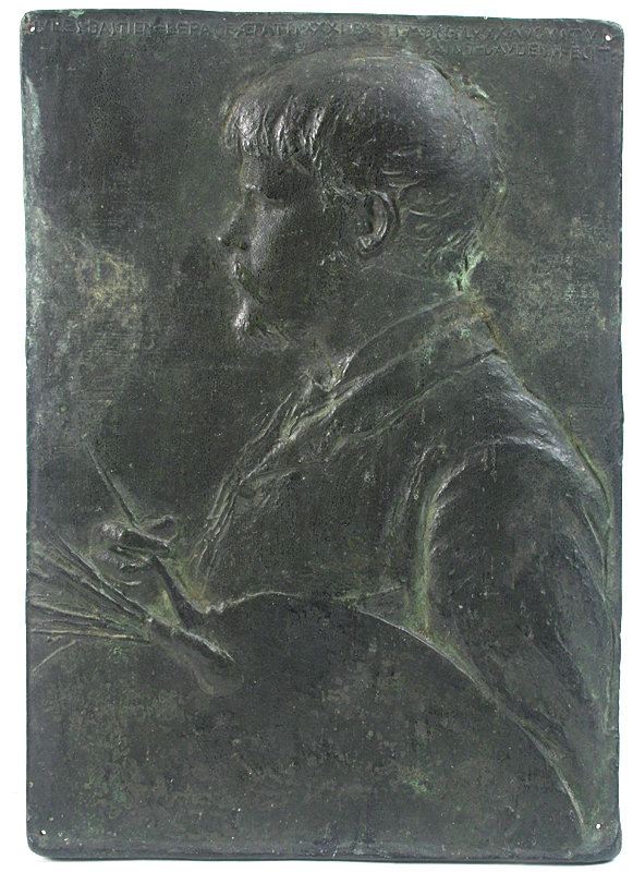 Augustus Saint-Gaudens bronze: Jules Bastien-Lepage