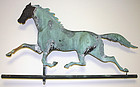 Antique Ethan Allen running horse copper weathervane