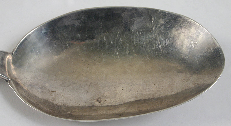 Jersey, Channel Islands silver trefid spoon, T. Mauger