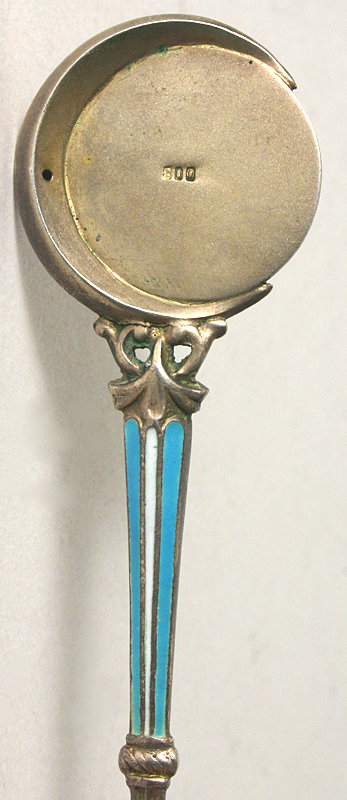 Constantinople silver and enamel bowl souvenir spoon