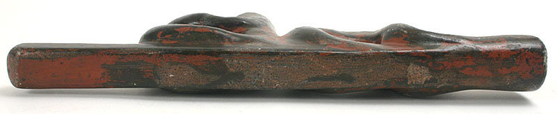 Great Lakes region Indian two bear effigy pipe