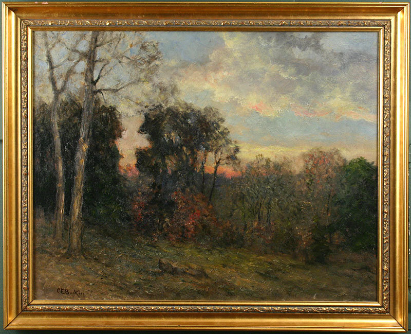 Charles E. Buckler painting - Twilight November