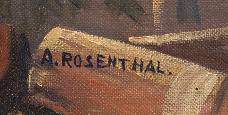 Abraham Rosenthal painting of Rockport Harbor