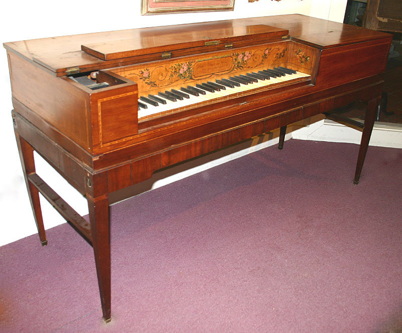 Hepplewhite piano-forte by Bland &amp; Weller, London