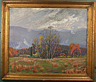 Kenneth Frazier painting, Autumn, Garrison, New York