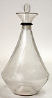 R. Lalique France Selestat art glass decanter