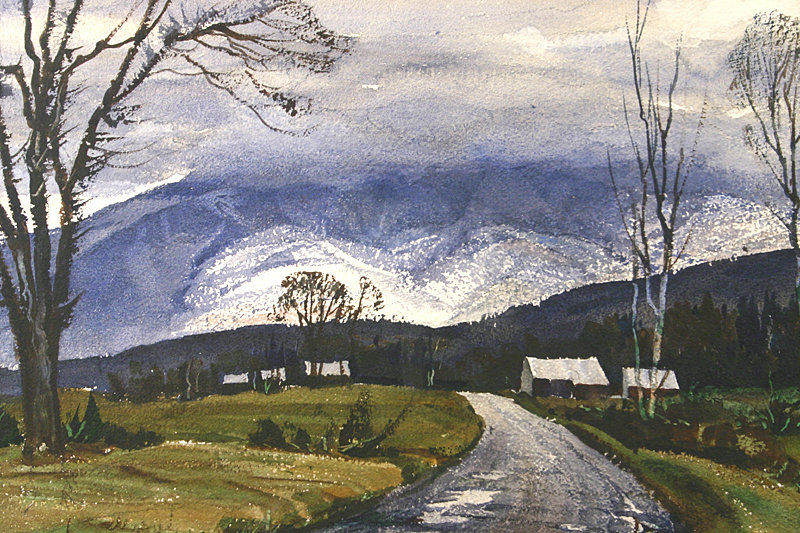 Ted Kautzky painting of Mount Washington, NH