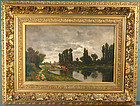 Claude Francois Auguste de Mesgrigny landscape painting