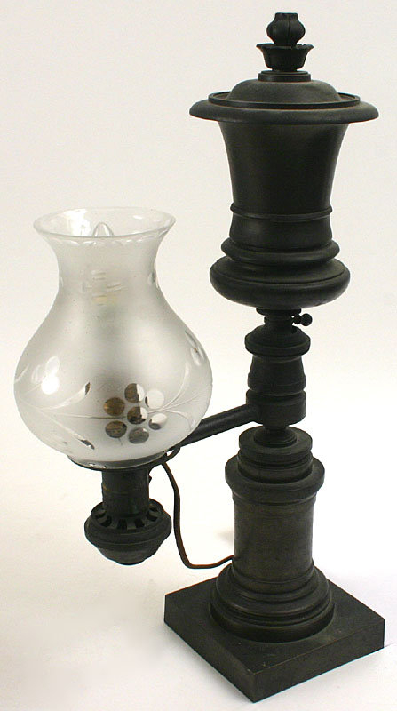 John B. Jones, Boston argand lamps - pair