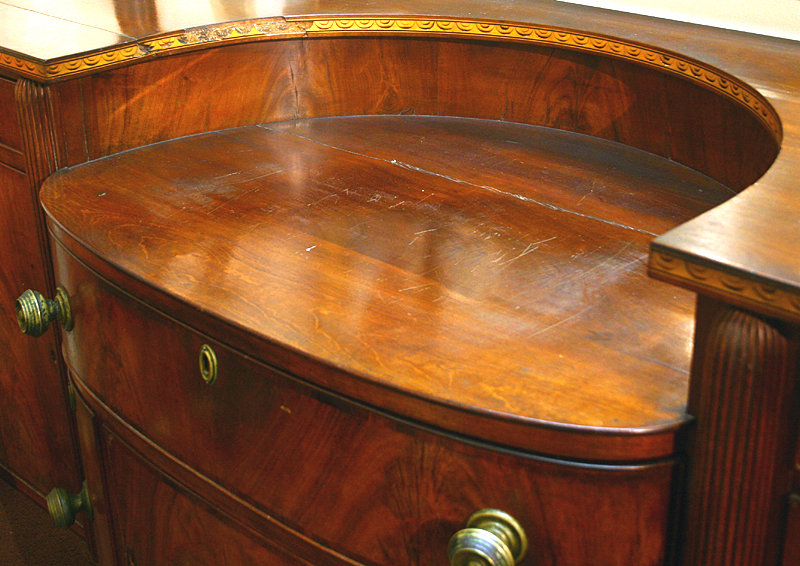Federal period Boston sideboard with lunette inlay