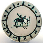 Pablo Picasso green Picador cupel bowl, Madoura Pottery