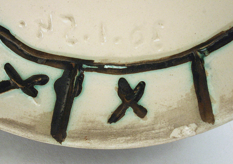 Pablo Picasso green Picador cupel bowl, Madoura Pottery