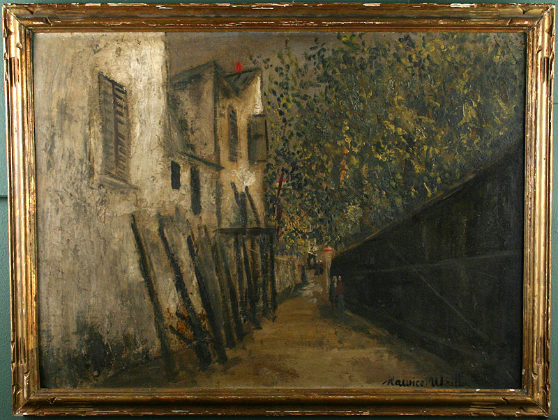 Maurice Utrillo original Montmartre, Paris painting