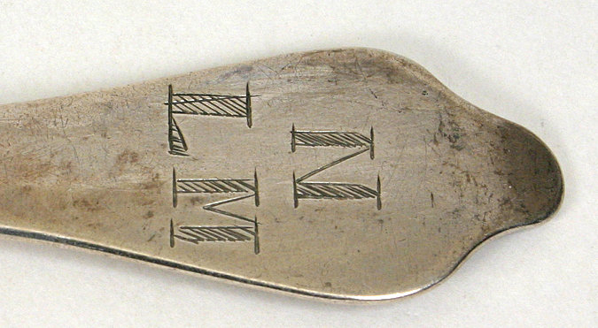 Queen Anne Britannia silver dognose spoon, Henry Greene