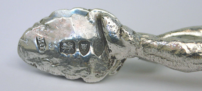 Harlequin sterling silver candle snuffer nips. 1894