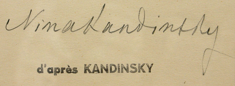 Wassily Kandinsky - Gris, original screen print, 1953