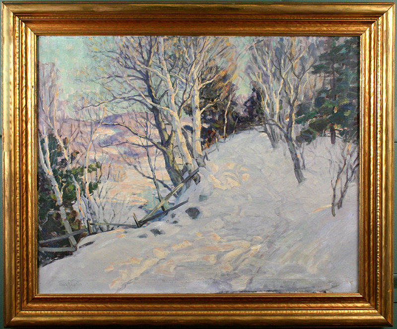 Thomas R. Curtin painting - A Vermont Winter
