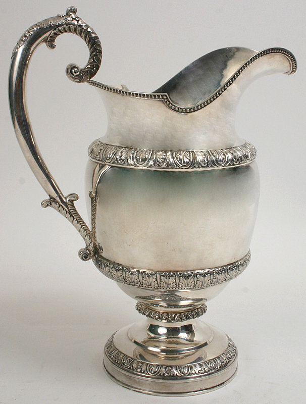 Coin silver water pitcher - Baldwin Gardiner and Co. NY