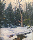 Emile Gruppe winter painting - Afternoon Light and Snow
