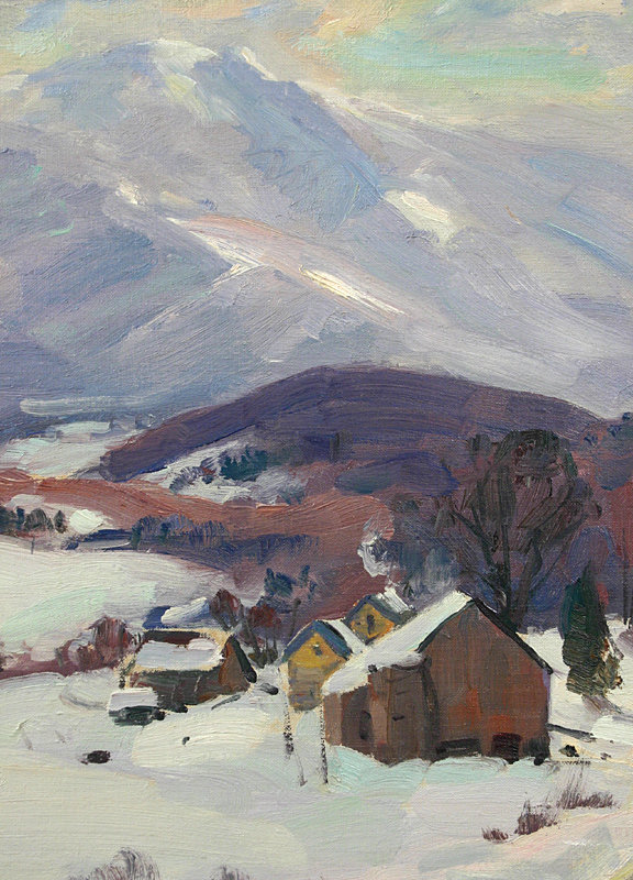 Thomas R. Curtin painting - Mt. Mansfield, Vermont