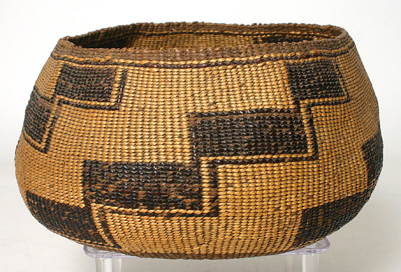 Native American Hupa storage basket