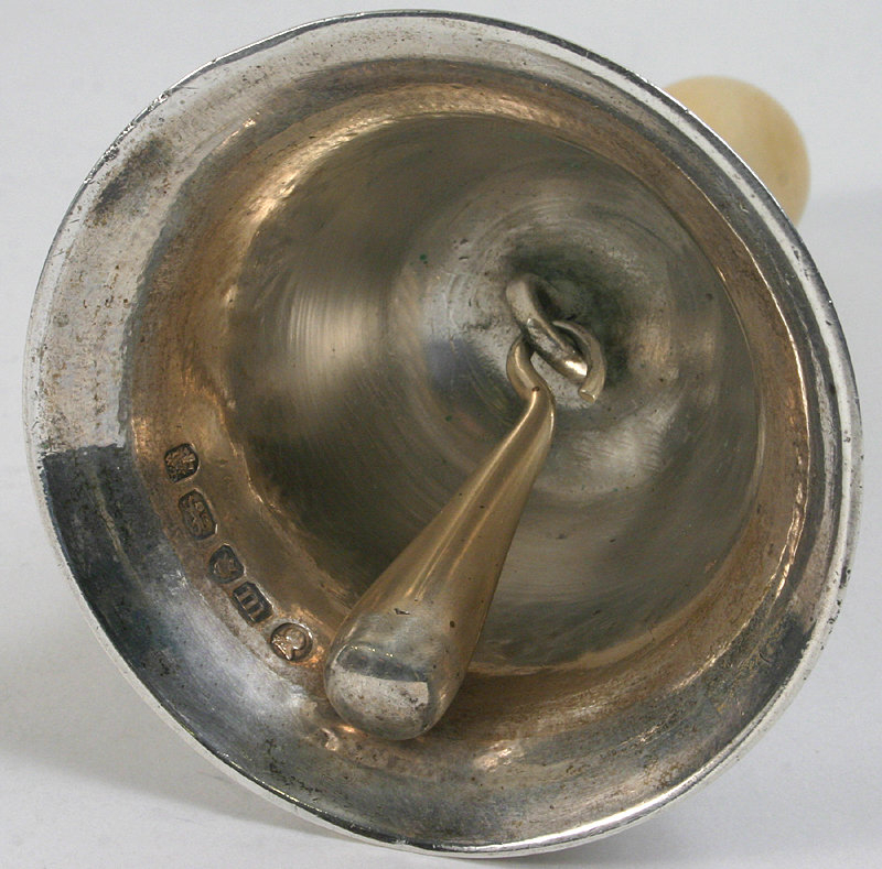 Wakelin and Taylor Georgian sterling silver table bell