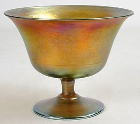 Louis Comfort Tiffany Favrile art glass sherbet