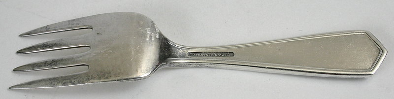 Tiffany and Co. sterling King and Queen baby fork