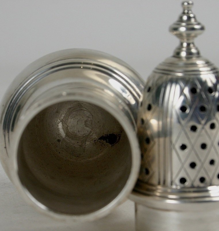 George II style sterling silver sugar caster shaker