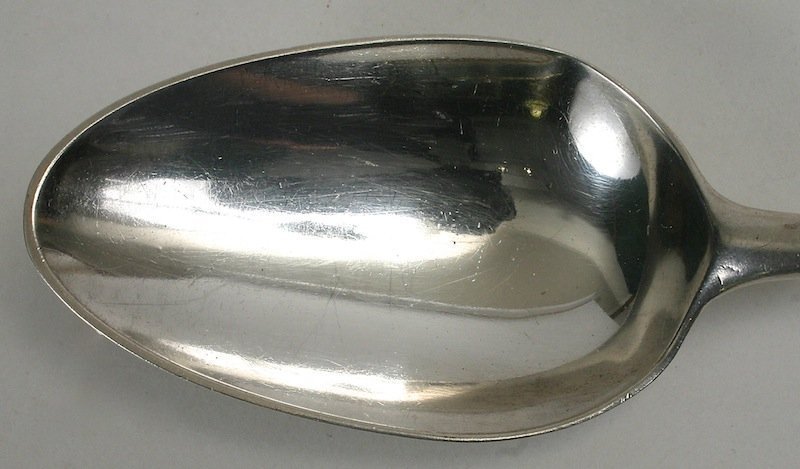 Onslow pattern Georgian sterling silver table spoon