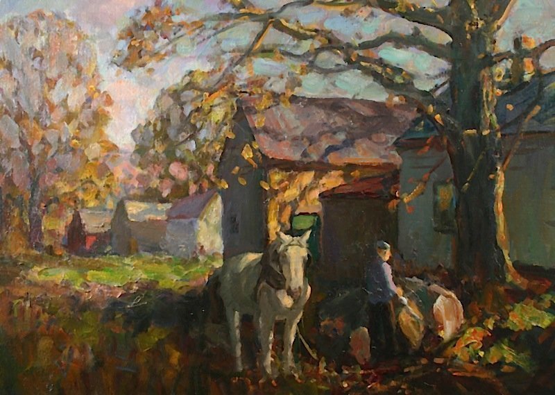 Thomas R. Curtin painting - The White Horse