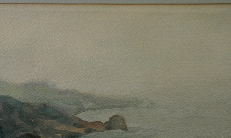 Thomas R. Curtin watercolor painting - Foggy Morning